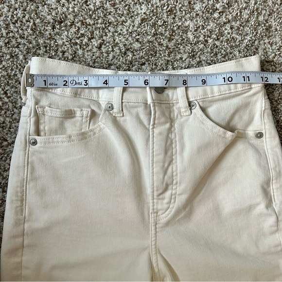 🦋 Express White Super High Rise Slim Jeans 0 0R - Picture 6 of 8